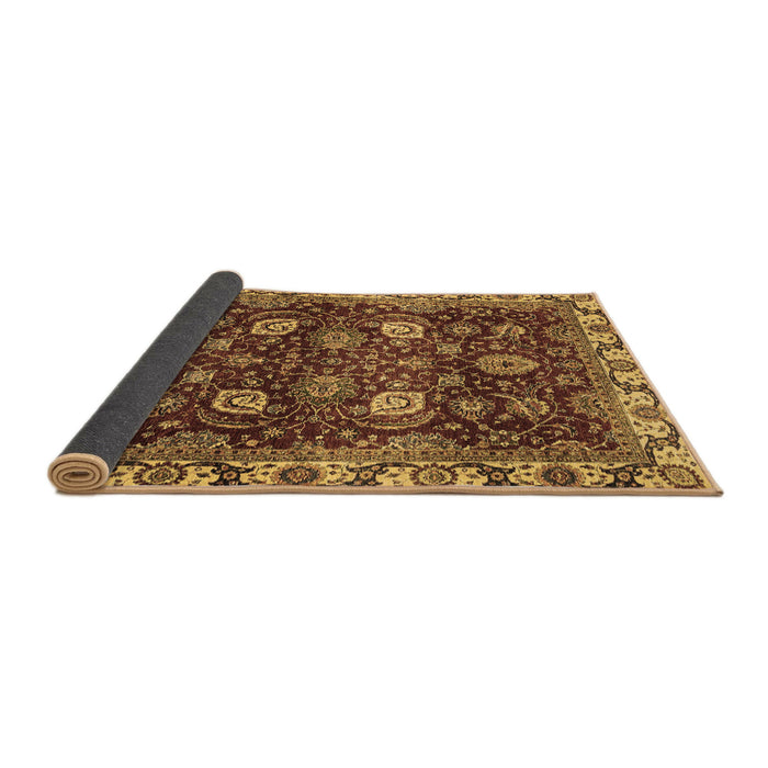 Sideview of Abstract Brown Modern Rug, abs3225brn