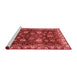 Modern Red Washable Rugs