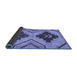 Sideview of Abstract Blue Modern Rug, abs3226blu