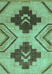 Abstract Turquoise Modern Rug, abs3226turq