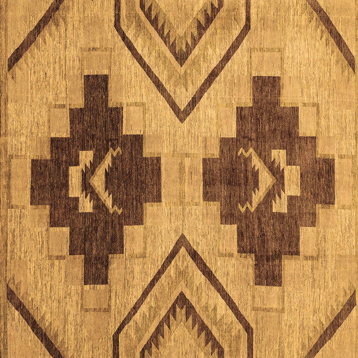 Square Machine Washable Abstract Brown Modern Rug, wshabs3226brn