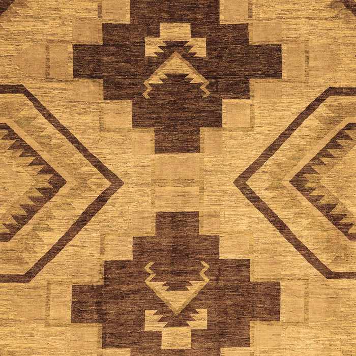Machine Washable Abstract Brown Modern Rug, wshabs3226brn