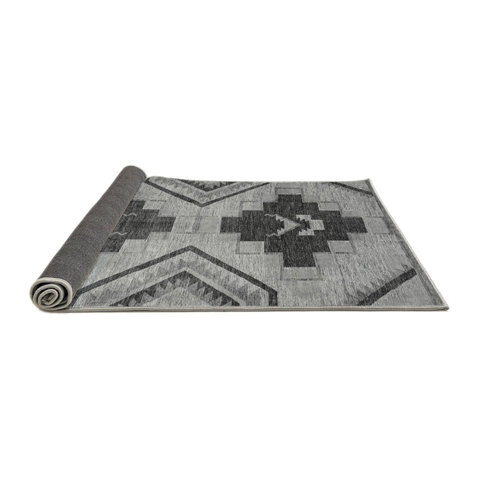 Sideview of Abstract Gray Modern Rug, abs3226gry