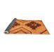 Sideview of Abstract Orange Modern Rug, abs3226org