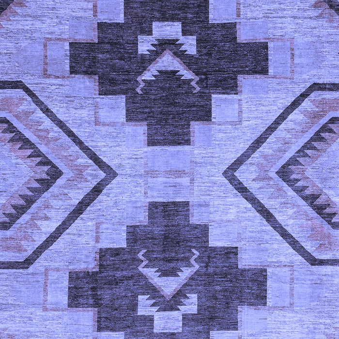 Abstract Blue Modern Rug, abs3226blu