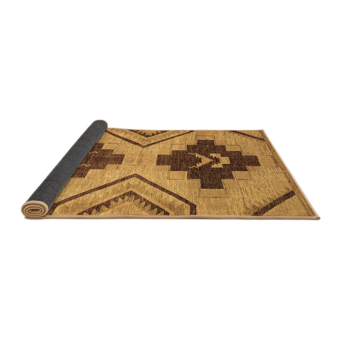 Sideview of Abstract Brown Modern Rug, abs3226brn