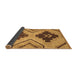 Sideview of Abstract Brown Modern Rug, abs3226brn