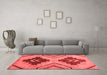 Modern Red Washable Rugs