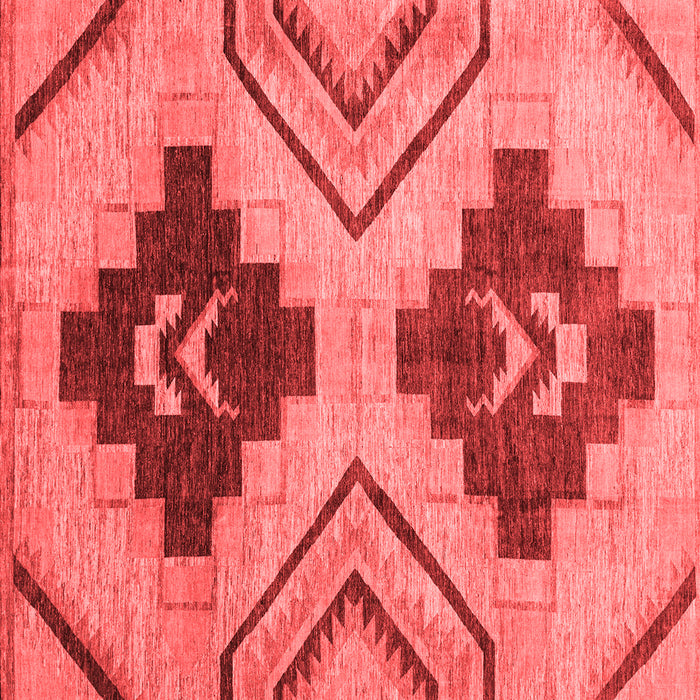 Machine Washable Abstract Red Modern Rug, wshabs3226red