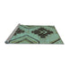 Sideview of Machine Washable Abstract Light Blue Modern Rug, wshabs3226lblu