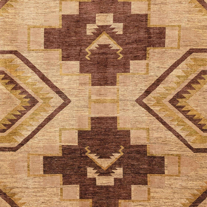 Machine Washable Abstract Red Rug, wshabs3226