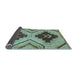 Sideview of Abstract Light Blue Modern Rug, abs3226lblu