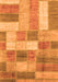 Machine Washable Patchwork Orange Transitional Area Rugs, wshabs3227org