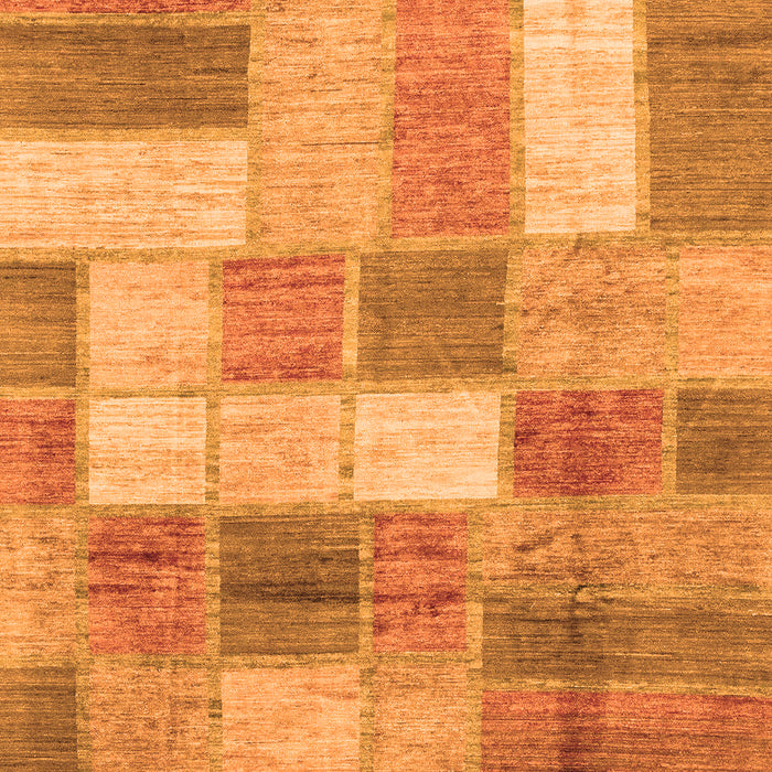 Patchwork Orange Transitional Rug, abs3227org