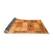 Sideview of Patchwork Orange Transitional Rug, abs3227org