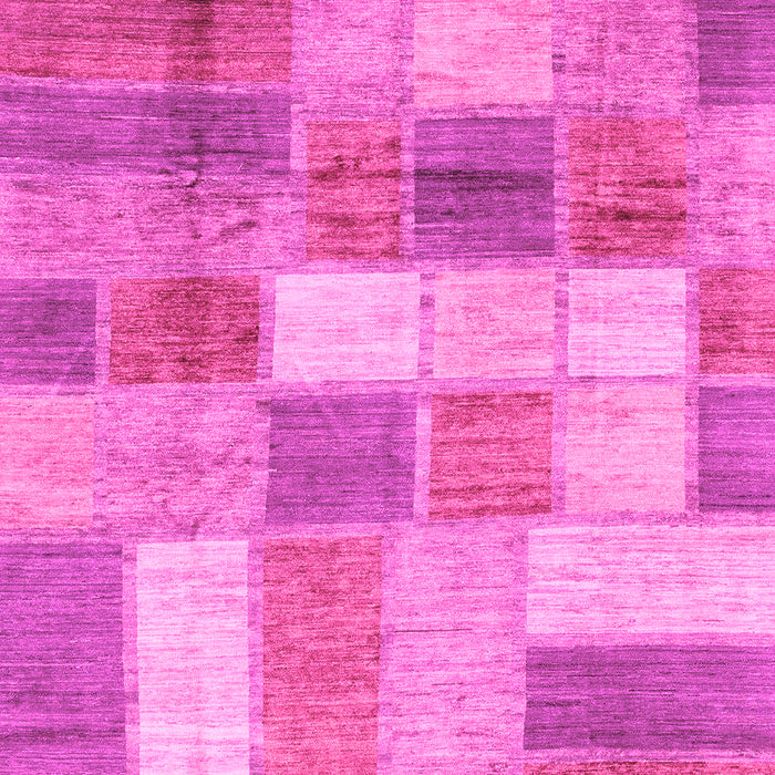 Machine Washable Patchwork Pink Transitional Rug, wshabs3227pnk