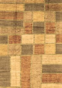 Patchwork Brown Transitional Rug, abs3227brn