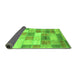 Sideview of Patchwork Green Transitional Rug, abs3227grn