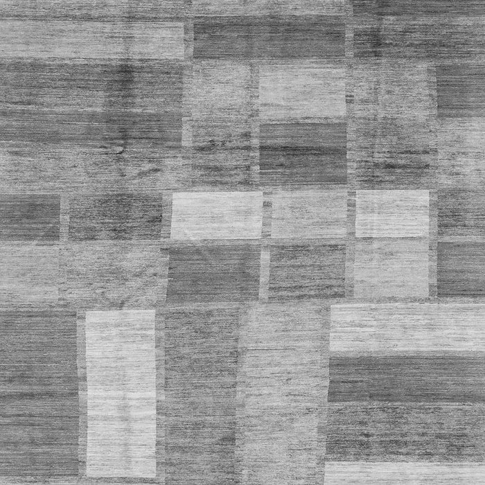 Square Machine Washable Patchwork Gray Transitional Rug, wshabs3227gry