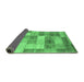 Sideview of Patchwork Emerald Green Transitional Rug, abs3227emgrn