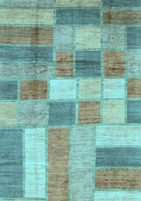 Patchwork Light Blue Transitional Rug, abs3227lblu