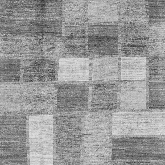 Machine Washable Patchwork Gray Transitional Rug, wshabs3227gry