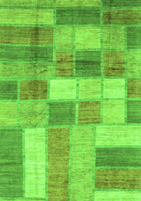 Patchwork Green Transitional Rug, abs3227grn