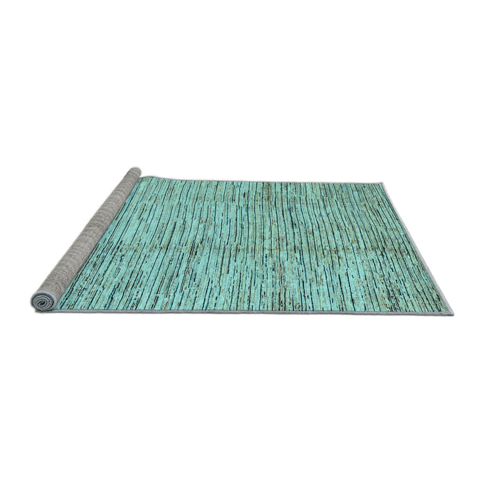 Sideview of Machine Washable Abstract Light Blue Modern Rug, wshabs3228lblu