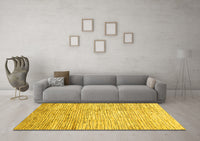 Machine Washable Abstract Yellow Modern Rug, wshabs3228yw