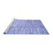 Sideview of Machine Washable Abstract Blue Modern Rug, wshabs3228blu