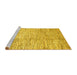 Sideview of Machine Washable Abstract Yellow Modern Rug, wshabs3228yw