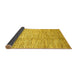 Sideview of Abstract Yellow Modern Rug, abs3228yw