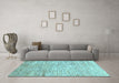 Machine Washable Abstract Light Blue Modern Rug in a Living Room, wshabs3228lblu