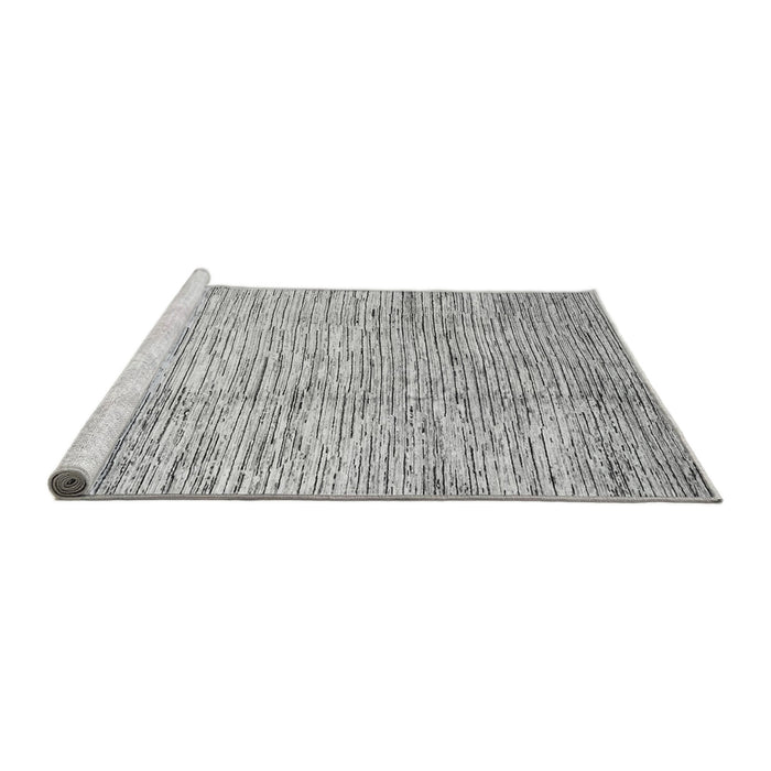 Sideview of Machine Washable Abstract Gray Modern Rug, wshabs3228gry