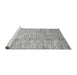 Sideview of Machine Washable Abstract Gray Modern Rug, wshabs3228gry