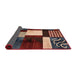 Sideview of Abstract Dark Almond Brown Modern Rug, abs3229