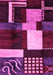 Abstract Pink Modern Rug, abs3229pnk