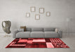 Modern Red Washable Rugs