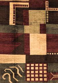 Abstract Brown Modern Rug, abs3229brn