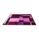 Sideview of Machine Washable Abstract Pink Modern Rug, wshabs3229pnk