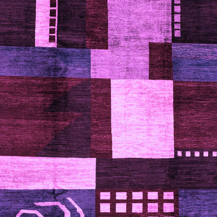 Machine Washable Abstract Purple Modern Area Rugs, wshabs3229pur