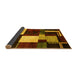 Sideview of Abstract Yellow Modern Rug, abs3229yw