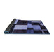 Sideview of Abstract Blue Modern Rug, abs3229blu