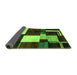 Sideview of Abstract Green Modern Rug, abs3229grn