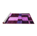 Sideview of Machine Washable Abstract Purple Modern Area Rugs, wshabs3229pur