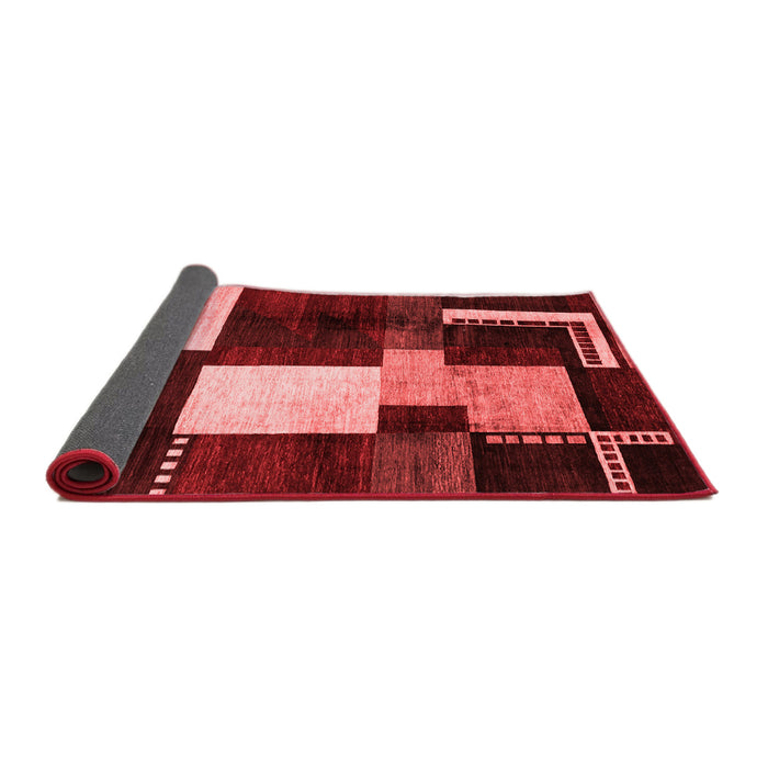 Abstract Red Modern Area Rugs