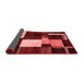 Abstract Red Modern Area Rugs