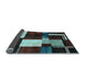 Sideview of Abstract Light Blue Modern Rug, abs3229lblu