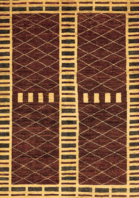 Abstract Brown Modern Rug, abs322brn