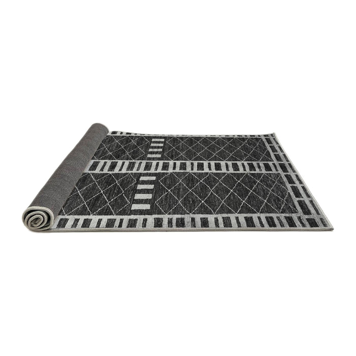 Sideview of Abstract Gray Modern Rug, abs322gry